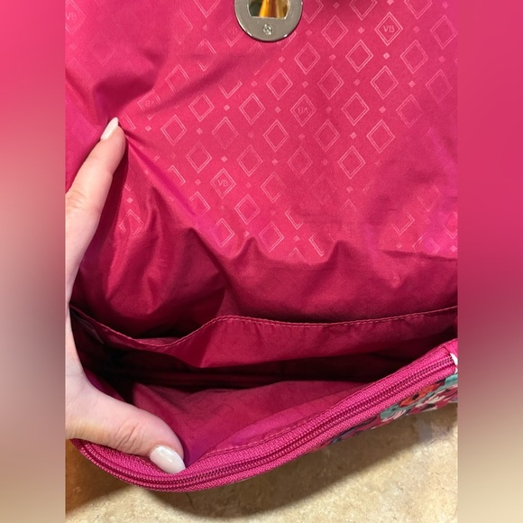 Vera Bradley Bloom Berry Turnlock Crossbody - Picture 9 of 13